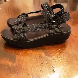 Corkys wedge sandal new were worn once